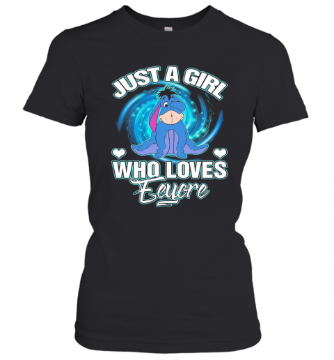 Just A Girl Who Loves Eeyore Heart T-Shirt Classic Women's T-shirt