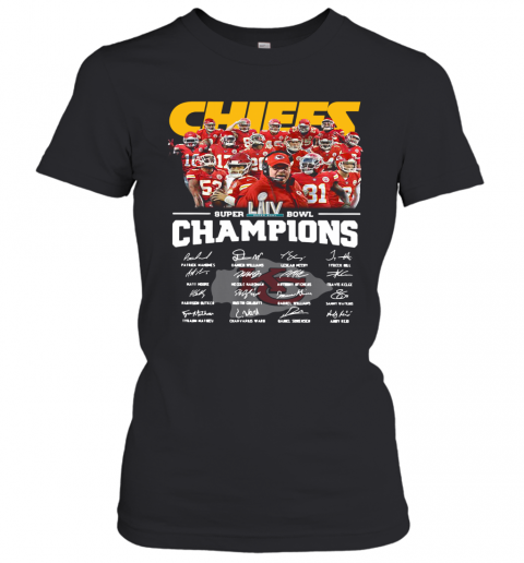 Kansas City Chiefs Super Bowl Champions Signatures T-Shirt Classic Women's T-shirt