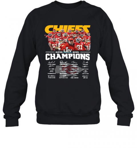 Kansas City Chiefs Super Bowl Champions Signatures T-Shirt Unisex Sweatshirt