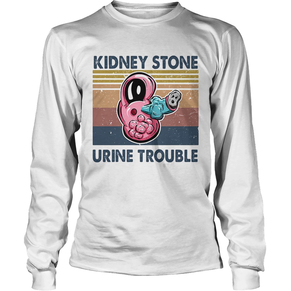 Kidney stone urine trouble vintage Long Sleeve