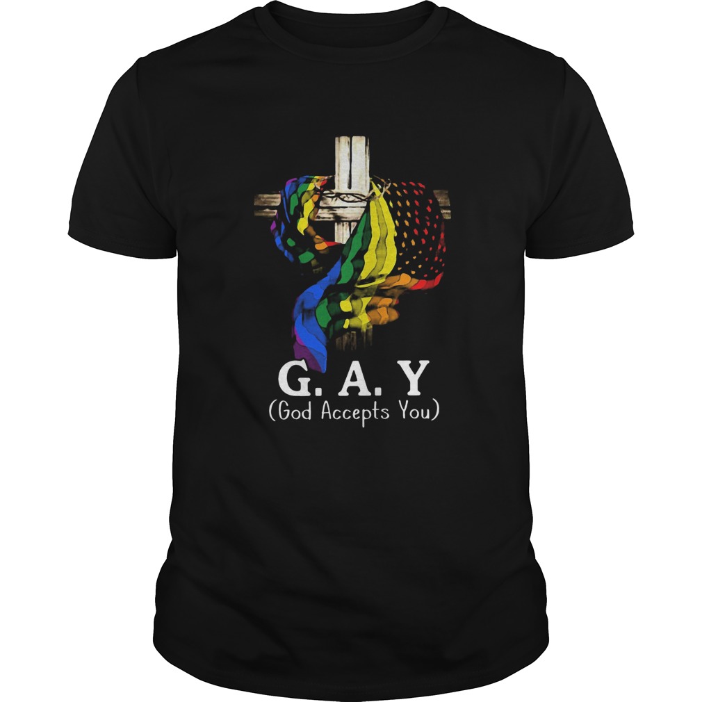 LGBT Jesus Gay God Accepts You shirt