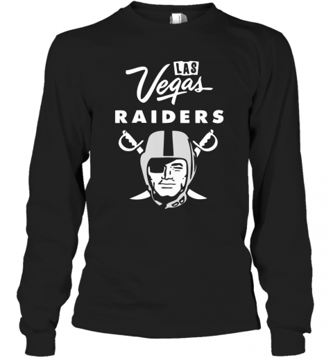 Las Vegas Raiders Football Logo T-Shirt Long Sleeved T-shirt 