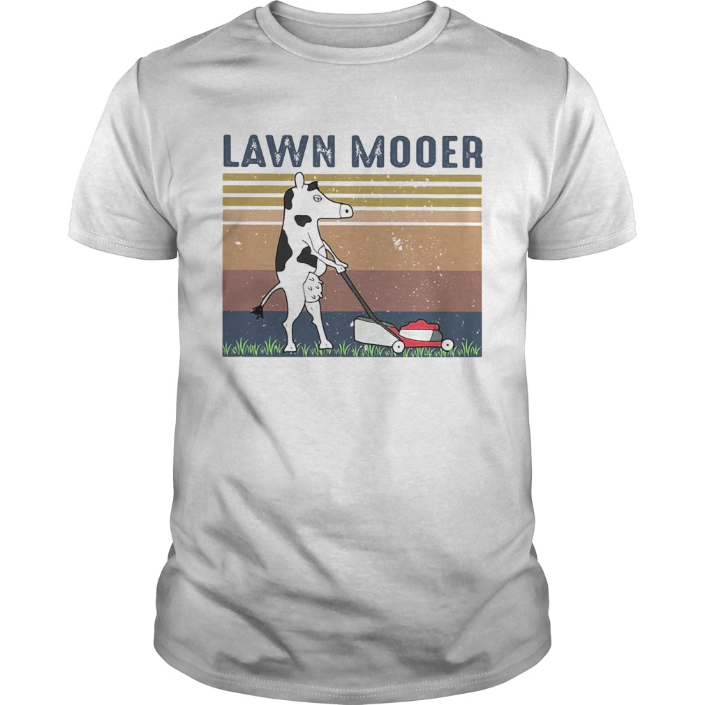 Lawn mooer cow vintage shirt