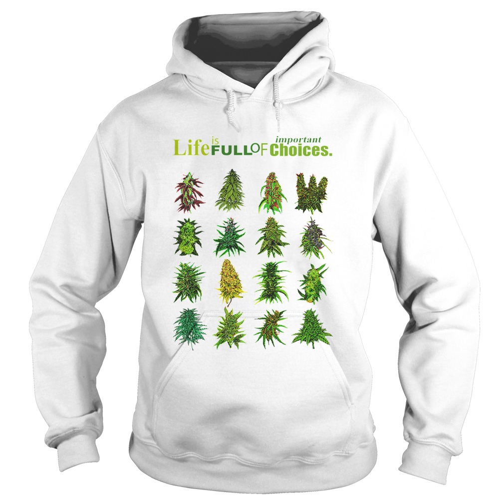 Life Is Full Of Important Choices Weed Hoodie