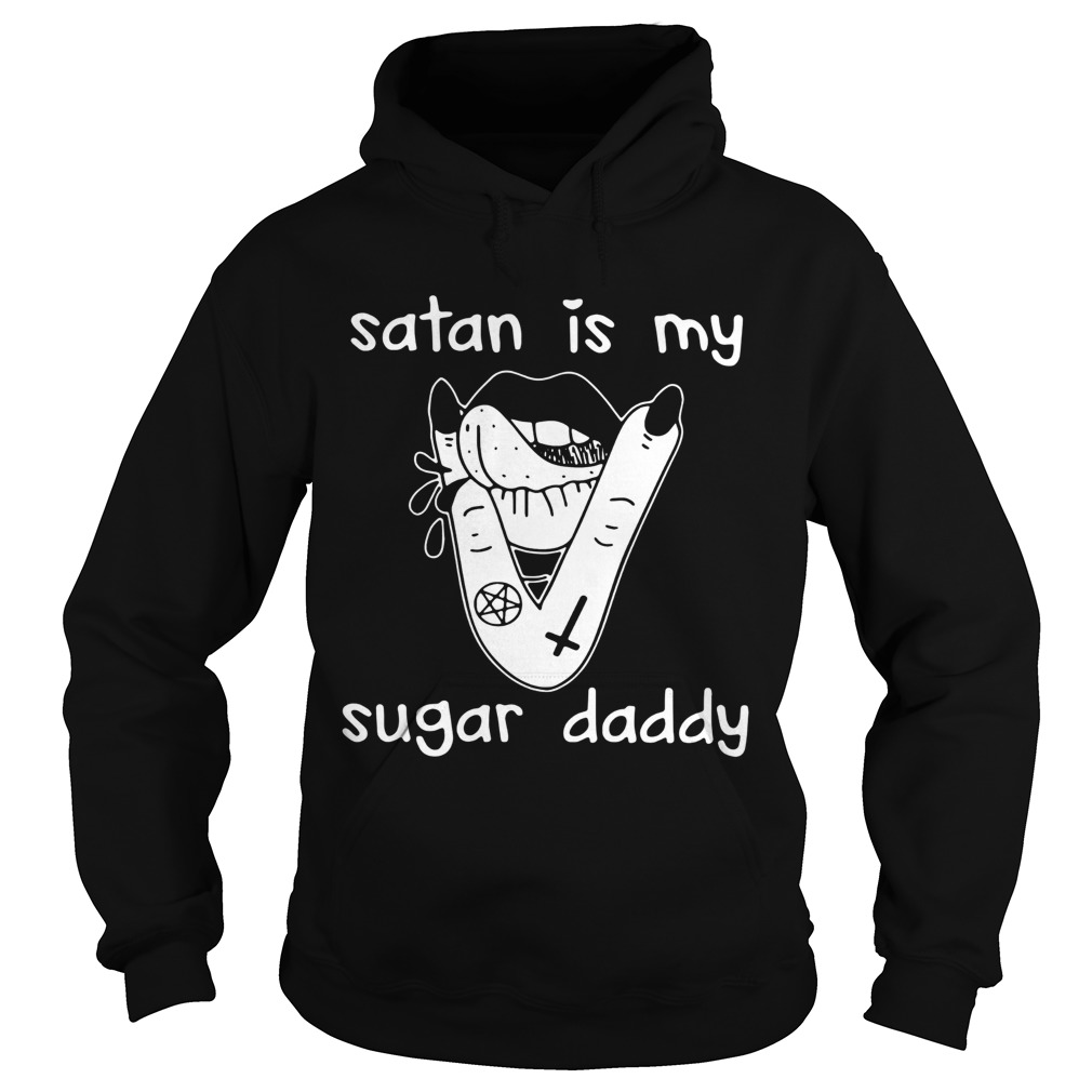 Lips Satan Is My Sugar Daddy Hoodie
