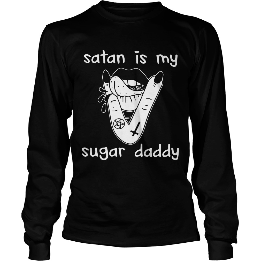 Lips Satan Is My Sugar Daddy Long Sleeve