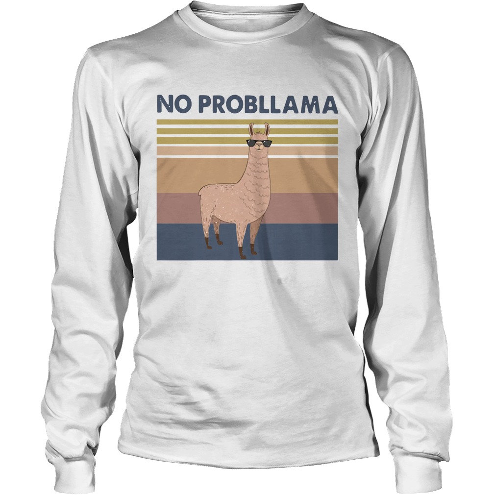 Llama No Probllama Vintage Long Sleeve