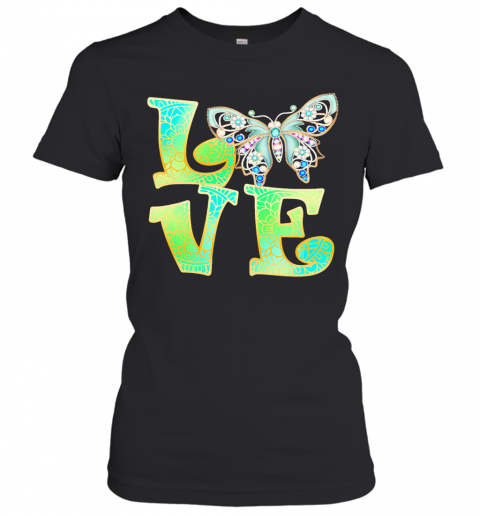 Love Butterfly Mandala T-Shirt Classic Women's T-shirt