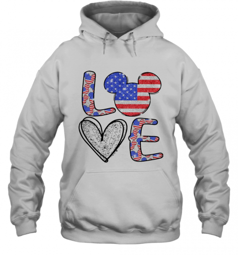 Love Mickey Mouse Independence T-Shirt Unisex Hoodie
