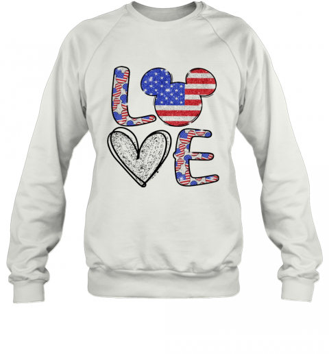 Love Mickey Mouse Independence T-Shirt Unisex Sweatshirt