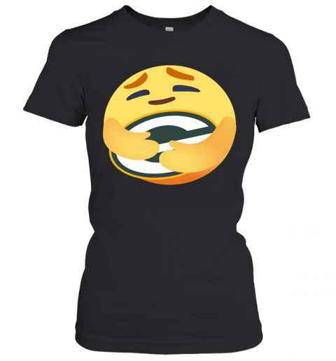 Love The Green Bay Packers Love Hug Facebook Care Emoji T-Shirt Classic Women's T-shirt