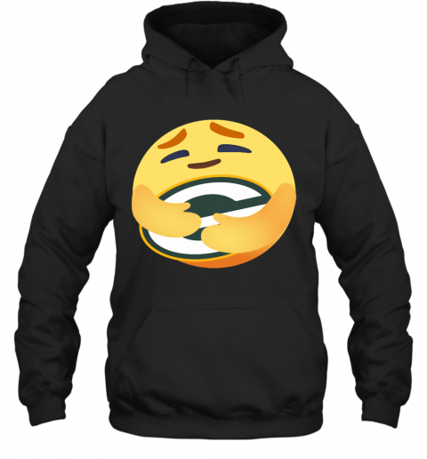 Love The Green Bay Packers Love Hug Facebook Care Emoji T-Shirt Unisex Hoodie