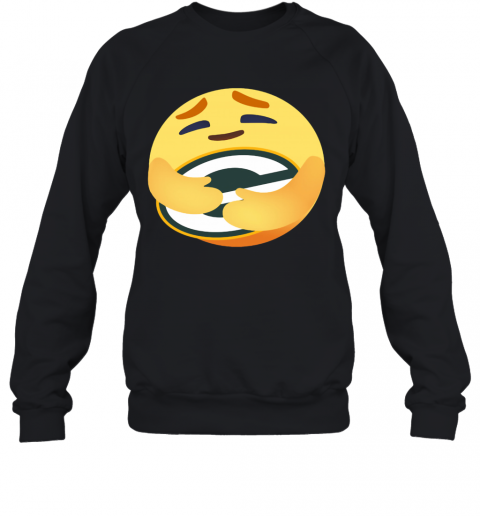 Love The Green Bay Packers Love Hug Facebook Care Emoji T-Shirt Unisex Sweatshirt