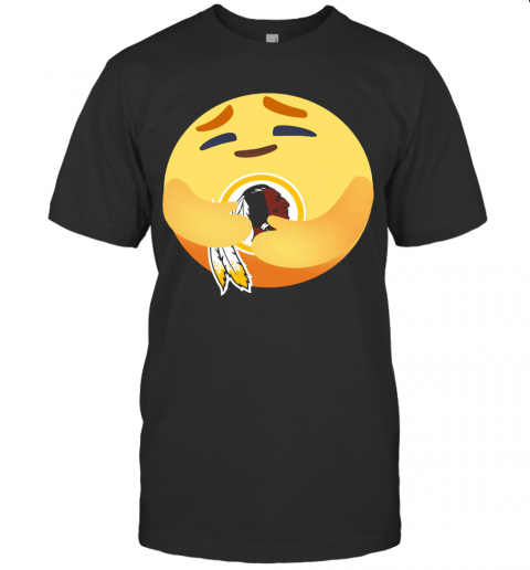 Love The Washington Redskins Love Hug Facebook Care Emoji T-Shirt