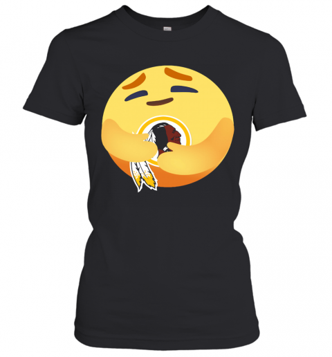 Love The Washington Redskins Love Hug Facebook Care Emoji T-Shirt Classic Women's T-shirt