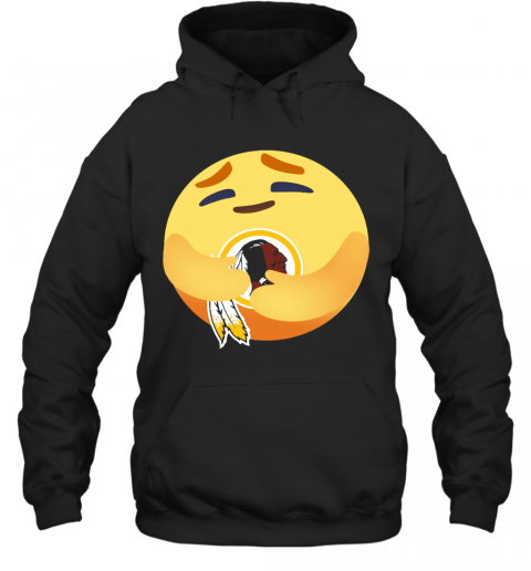 Love The Washington Redskins Love Hug Facebook Care Emoji T-Shirt Unisex Hoodie
