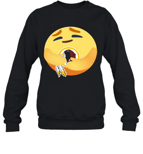Love The Washington Redskins Love Hug Facebook Care Emoji T-Shirt Unisex Sweatshirt