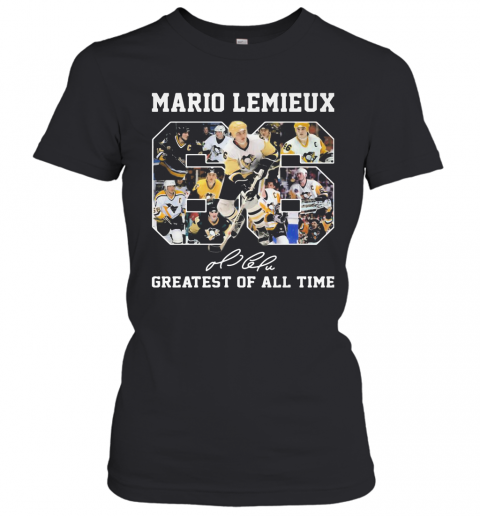 Mario Lemieux 66 Greatest Of All Time Signature T-Shirt Classic Women's T-shirt