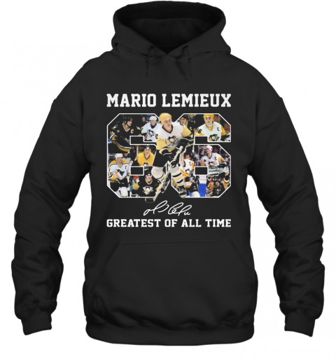Mario Lemieux 66 Greatest Of All Time Signature T-Shirt Unisex Hoodie