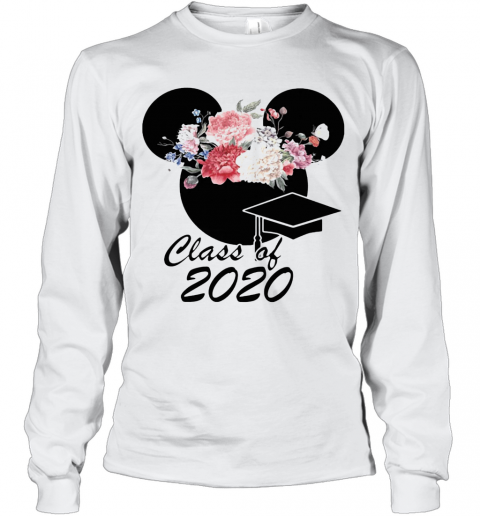 Mickey Flower Class Of 2020 T-Shirt Long Sleeved T-shirt 