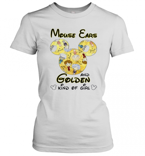 Mickey Mouse Cars And Golden And Kind Of Girl T-Shirt Classic Women's T-shirt