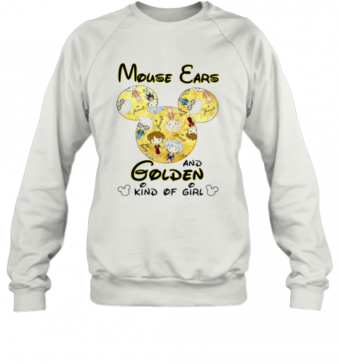 Mickey Mouse Cars And Golden And Kind Of Girl T-Shirt Unisex Sweatshirt