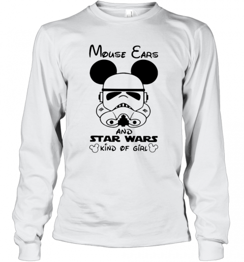 Mickey Mouse Cars And Star Wars Kind Of Girl T-Shirt Long Sleeved T-shirt 