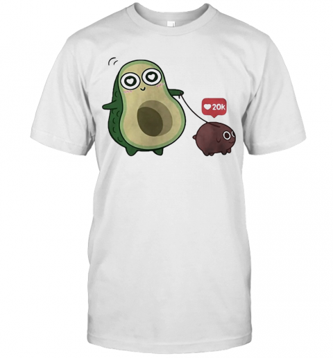 Mole Yogi Avocado Dog 20K Heart T-Shirt
