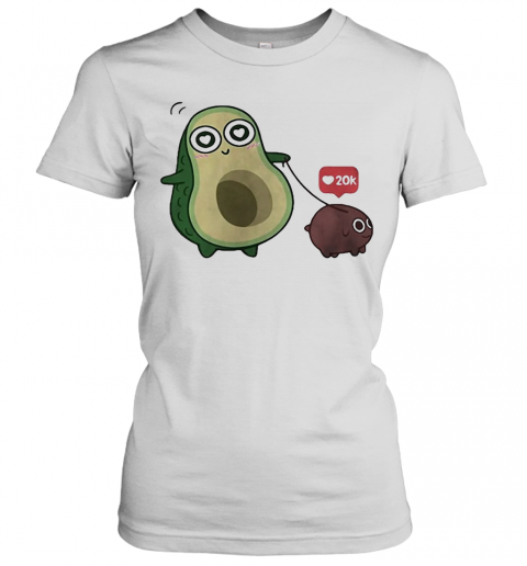 Mole Yogi Avocado Dog 20K Heart T-Shirt Classic Women's T-shirt