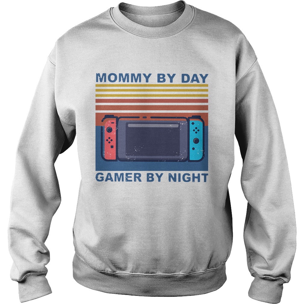 Mommy By Day Gamer By Night Vintage Sweatshirt