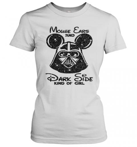 Mouse Ears And Dark Side Kindgirl Diamond T-Shirt Classic Women's T-shirt