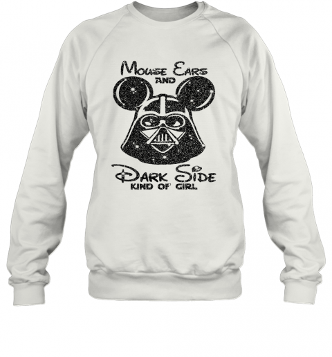 Mouse Ears And Dark Side Kindgirl Diamond T-Shirt Unisex Sweatshirt