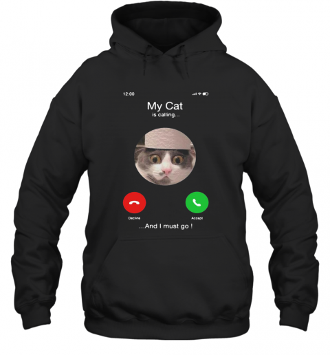 My Cat Is Calling And I Must Go T-Shirt Unisex Hoodie