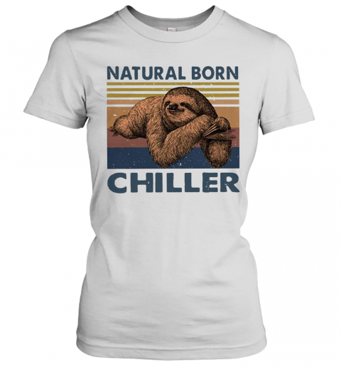 Natural Born Chiller Sloth Vintage T-Shirt Classic Women's T-shirt