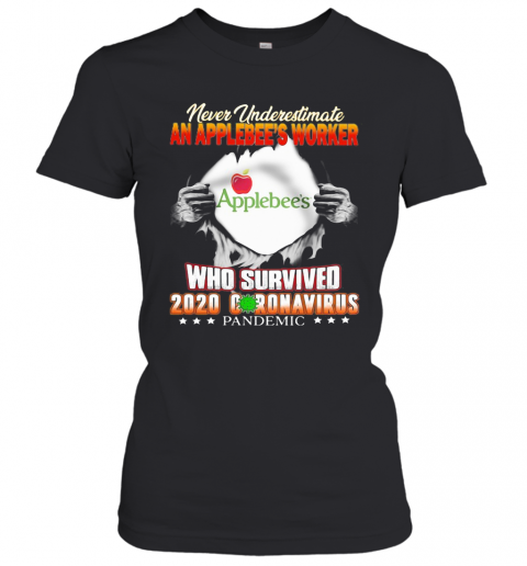 Never Underestimate An Applebee'S Worker Who Survived 2020 Coronavirus Pandemic T-Shirt Classic Women's T-shirt