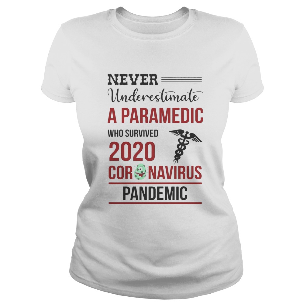 Never underestimate a paramedic who survived 2020 coronavirus pandemic Classic Ladies