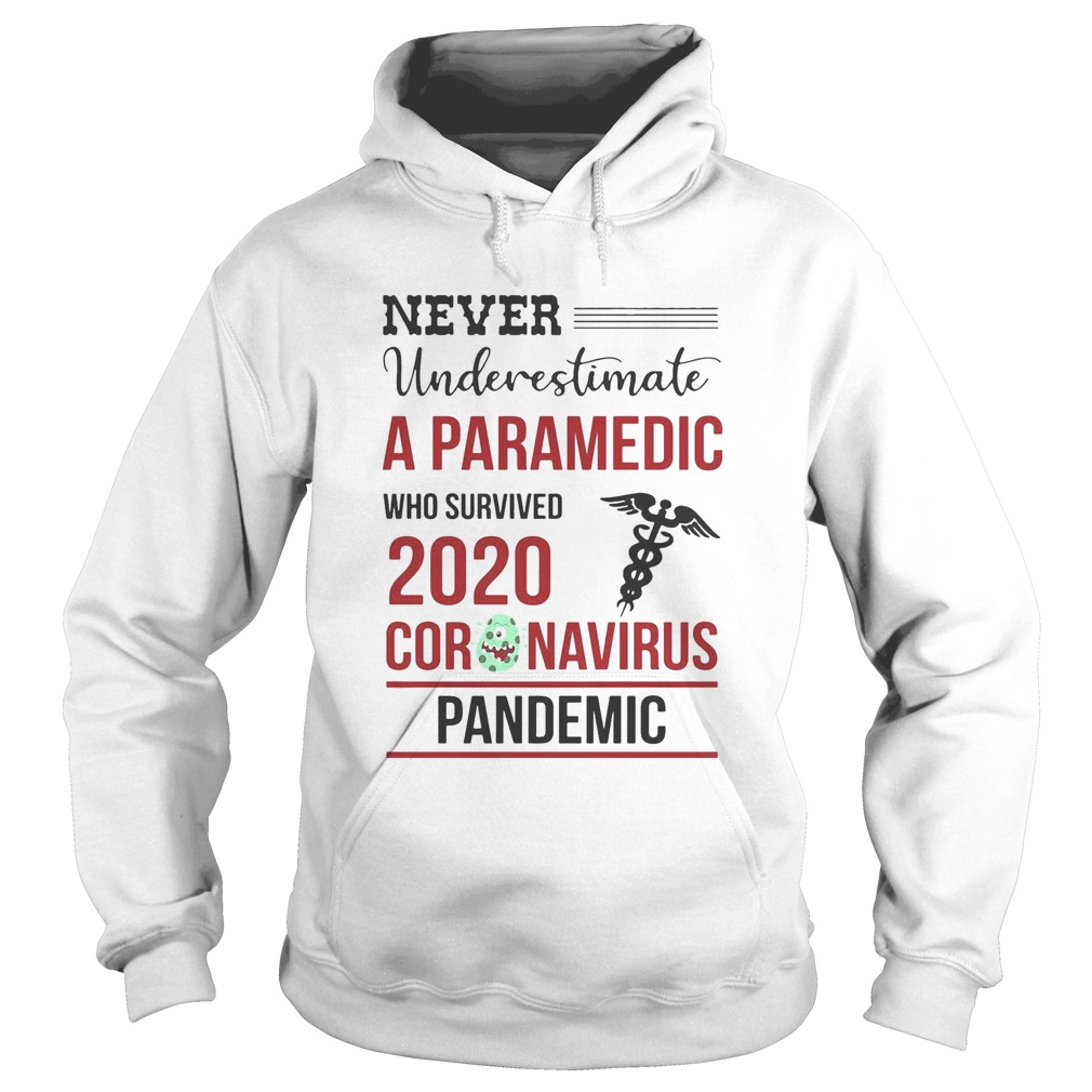 Never underestimate a paramedic who survived 2020 coronavirus pandemic Hoodie