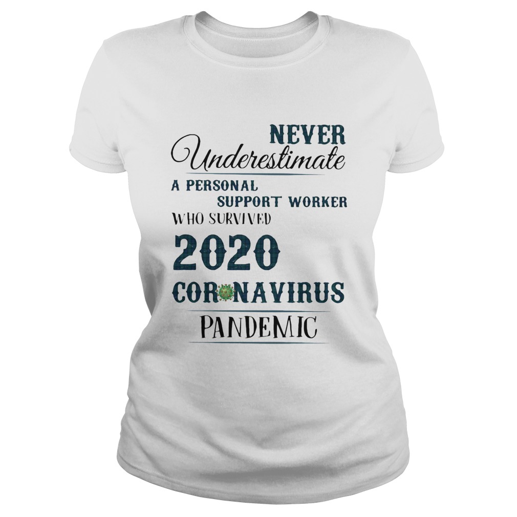 Never underestimate a personal suport worker who survived 2020 coronavirus pandemic Classic Ladies