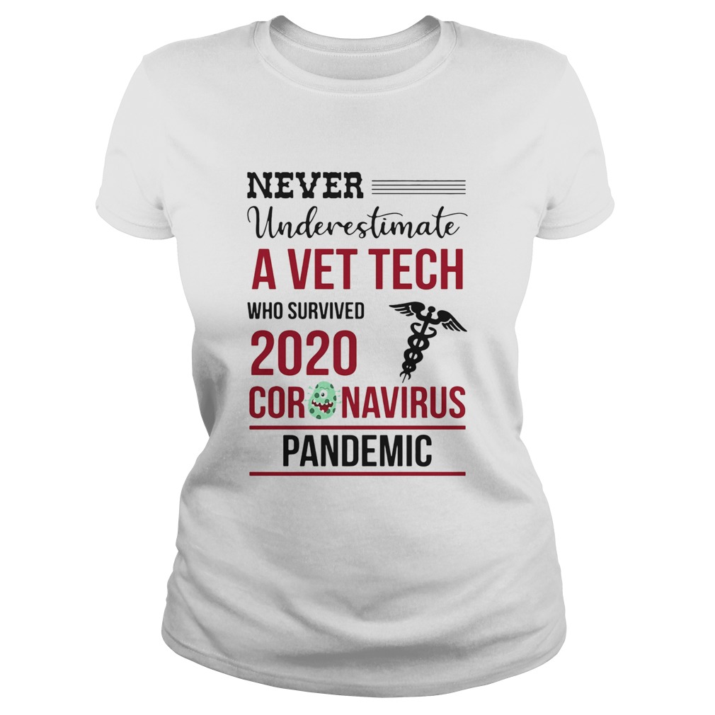 Never underestimate a vet tech assistant who survived 2020 coronavirus pandemic Classic Ladies