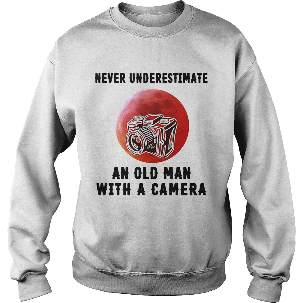 Never underestimate an old man with a came Sweatshirt