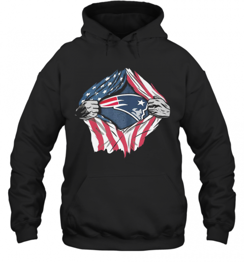New England Patriots Football American Flag Independence Day Shir T-Shirt Unisex Hoodie