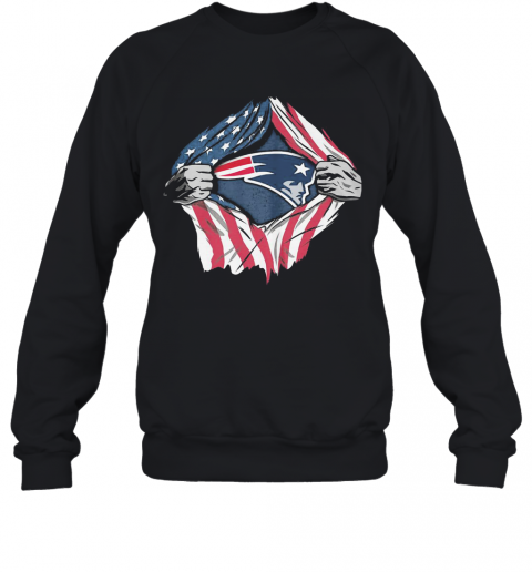 New England Patriots Football American Flag Independence Day Shir T-Shirt Unisex Sweatshirt