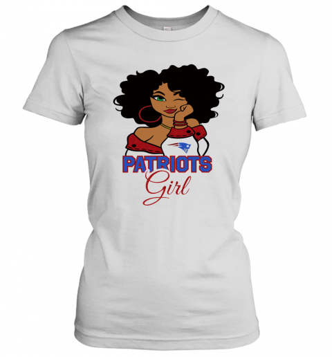 New England Patriots Football Black Girl T-Shirt Classic Women's T-shirt