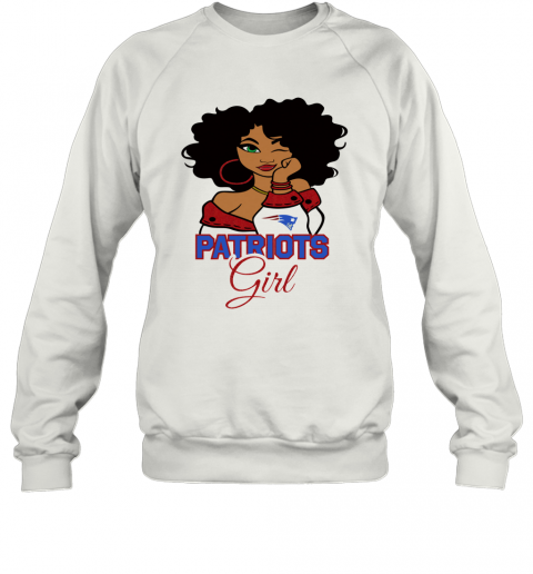 New England Patriots Football Black Girl T-Shirt Unisex Sweatshirt