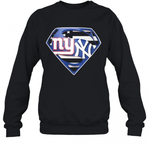 New York Giants Vs New York Yankees Diamond American Flag T-Shirt Unisex Sweatshirt