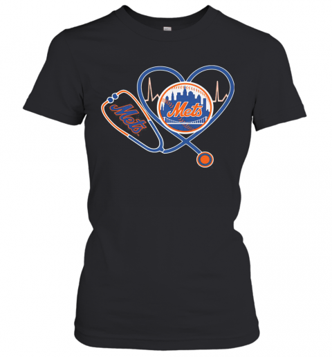 New York Mets Nurse Heart T-Shirt Classic Women's T-shirt