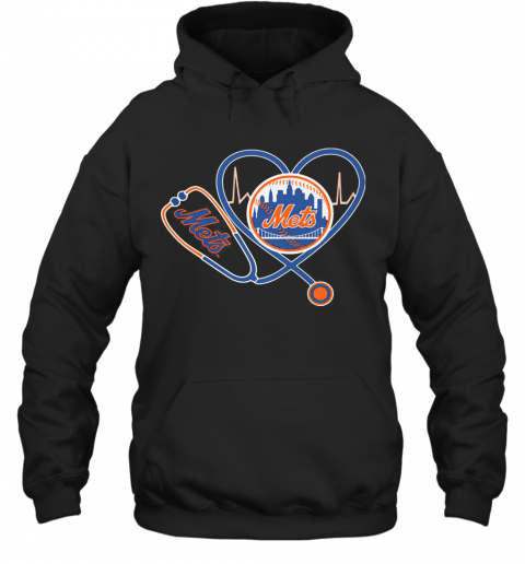 New York Mets Nurse Heart T-Shirt Unisex Hoodie