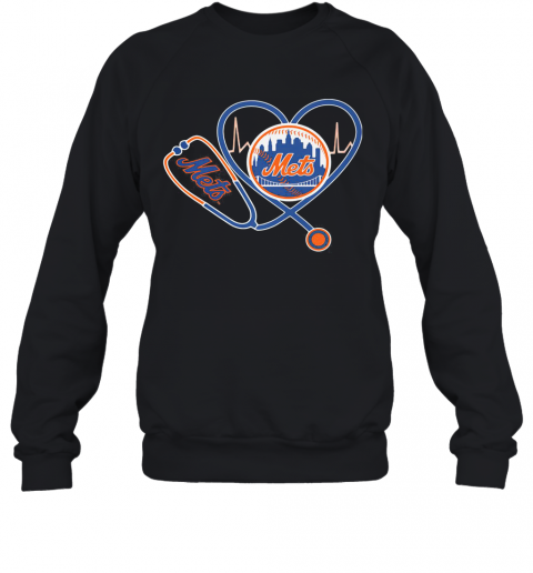 New York Mets Nurse Heart T-Shirt Unisex Sweatshirt