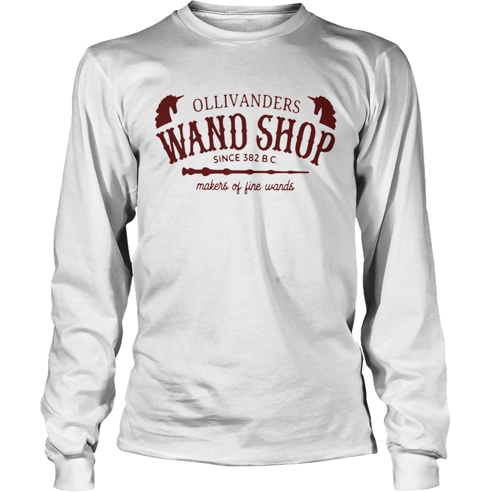 Ollivanders Wand Shop Sign 382 Bc Makers Of Fine Wands Long Sleeve