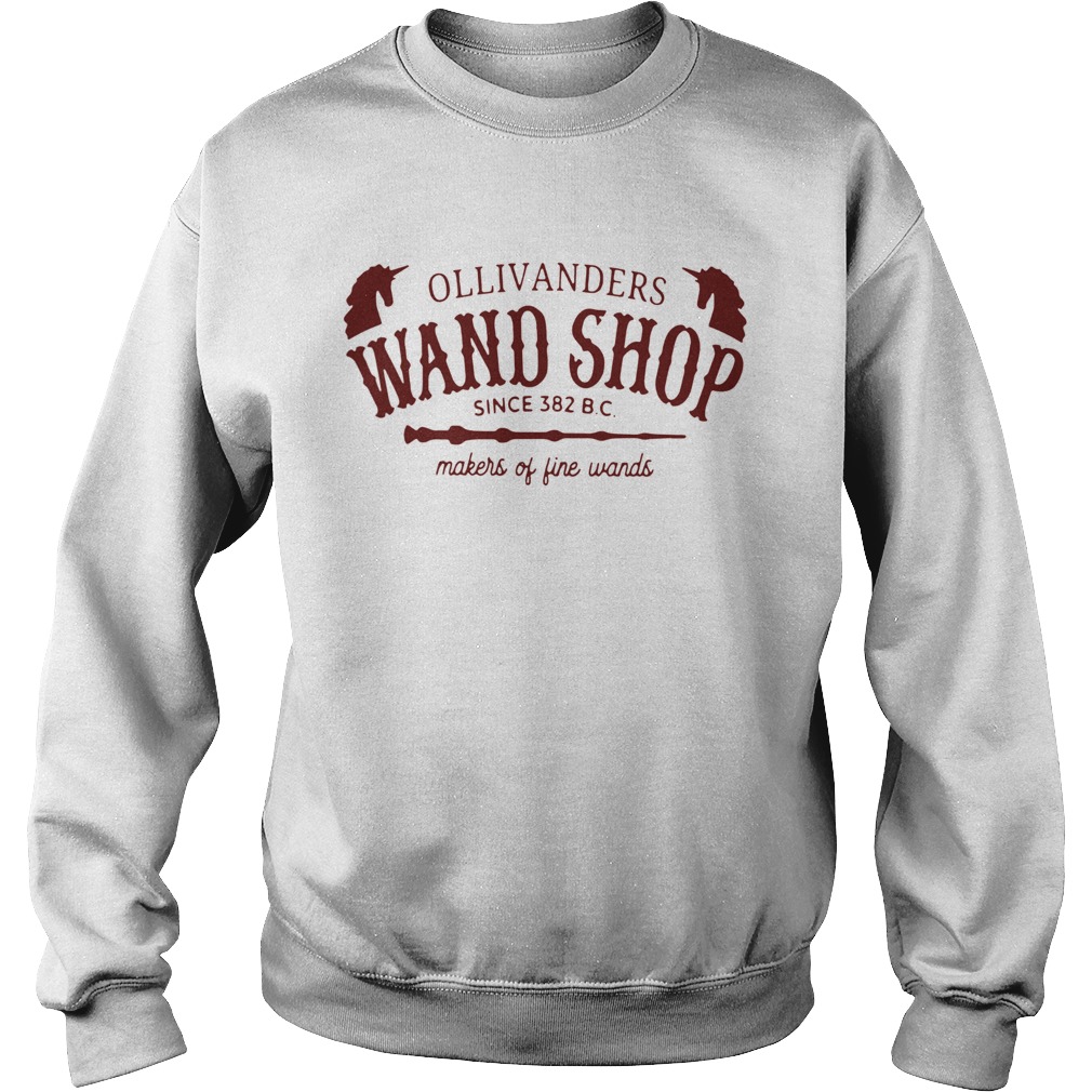 Ollivanders Wand Shop Sign 382 Bc Makers Of Fine Wands Sweatshirt